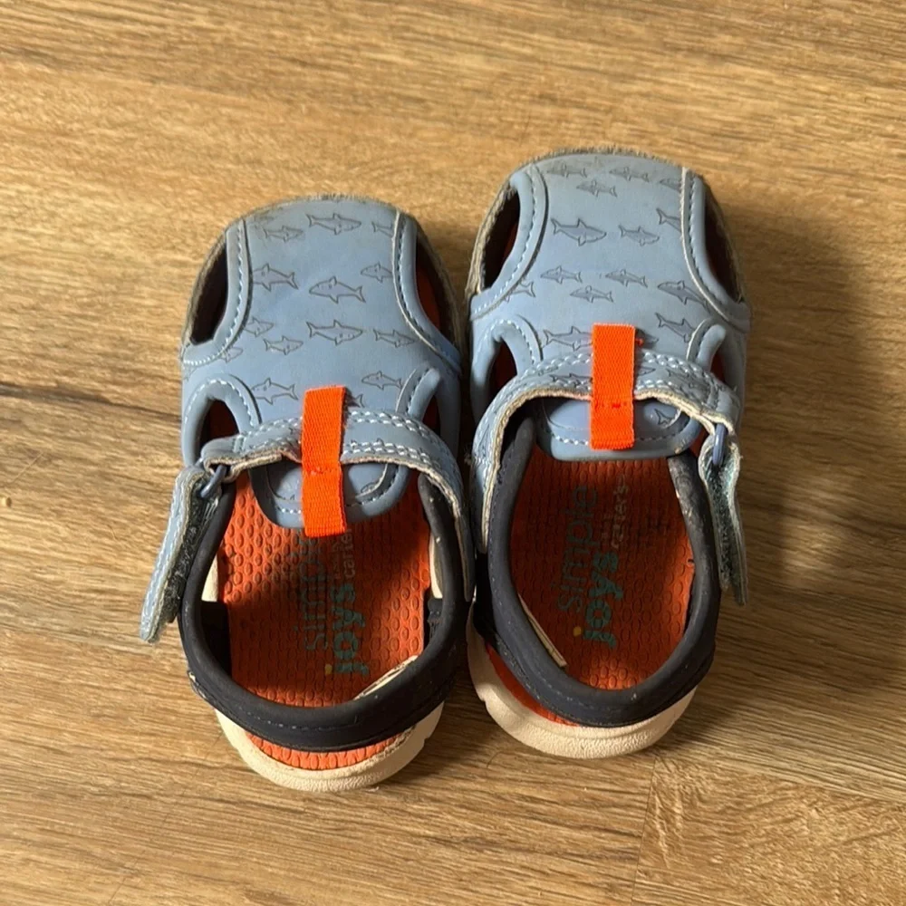 Kids Blue and Orange Sandals